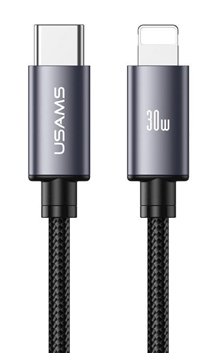 USAMS καλώδιο USB-C SJ769, 60W, 480Mbps, 1m, μαύρο