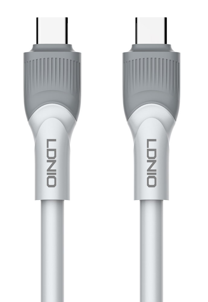 LDNIO καλώδιο USB-C σε USB-C LC441C, 65W PD, 1m, γκρι
