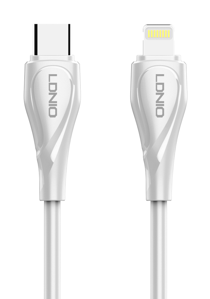 LDNIO καλώδιο USB-C σε USB-C LC602C, 100W PD, 2m, γκρι