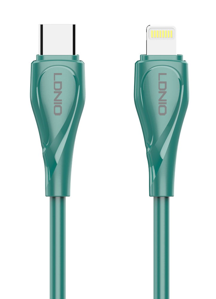 LDNIO καλώδιο Lightning σε USB-C LC601I, 30W PD, 1m, γκρι
