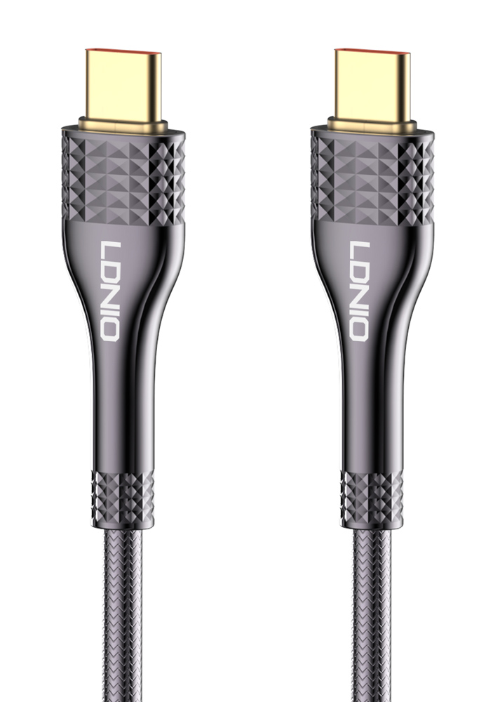 LDNIO καλώδιο USB-C σε USB-C LC631C, 65W PD, 1m, γκρι