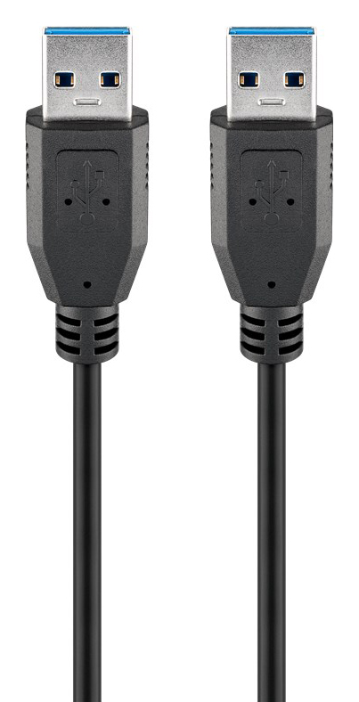 GOOBAY καλώδιο USB 2.0 Type A 93594, copper, 3m, μαύρο