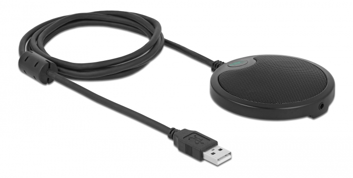 DELOCK μικρόφωνο 20672, πυκνωτικό, omnidirectional, με mute, USB