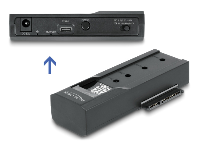DELOCK docking station για M.2 NVMe/SATA ή 2.5