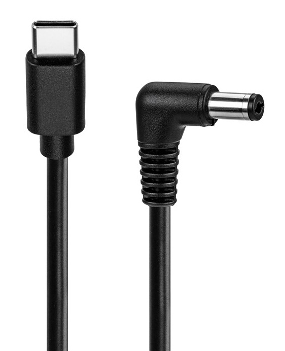 GOOBAY καλώδιο τροφοδοσίας USB-C σε DC 78970, 5.5x2.5mm, 1.5m, μαύρο