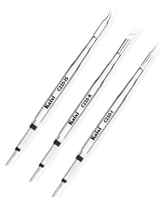 KAISI σετ soldering tip C210, τύπου I/IS/K, 3τμχ