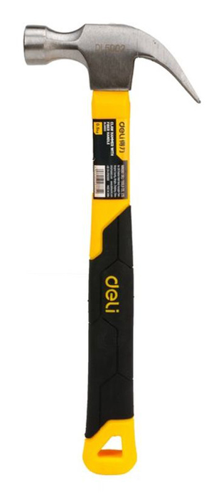 DELI σφυρί προκοβγάλτης DL5002 με αντιολισθητική Fiberglass λαβή, 500gr, 340mm