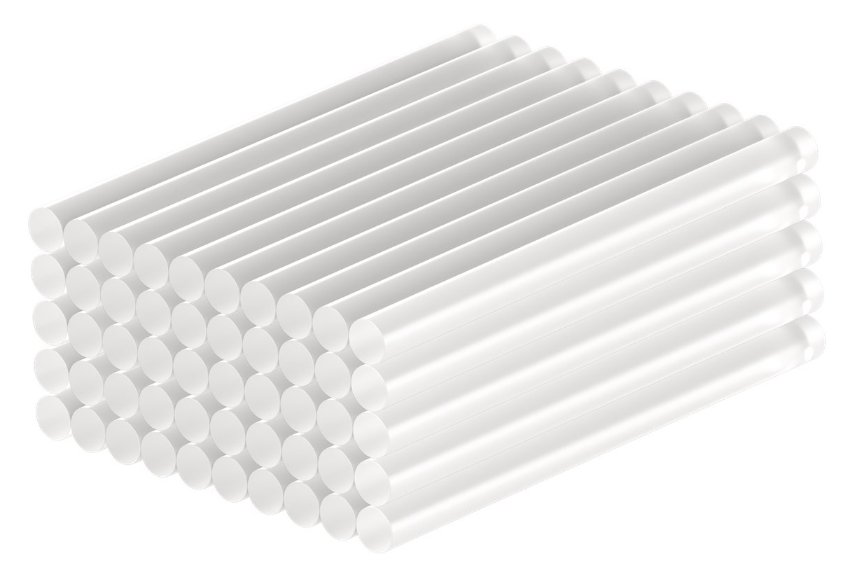 GOOBAY ράβδοι σιλικόνης 77856, Φ11mm x 200mm, διάφορα χρώματα, 10τμχ