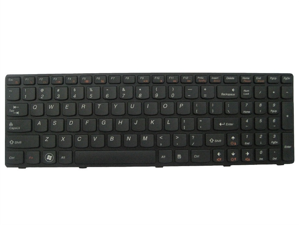 Πληκτρολόγιο για Lenovo Z570/Z575/G780 Series, μαύρο