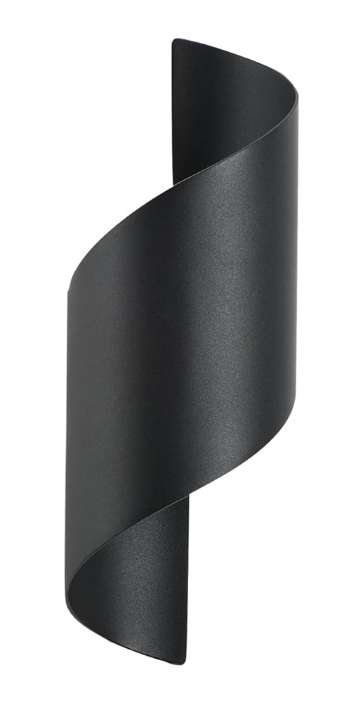 POWERTECH LED φωτιστικό τοίχου HLL-0163, 10W, 4000K, 850lm, IP65, μαύρο