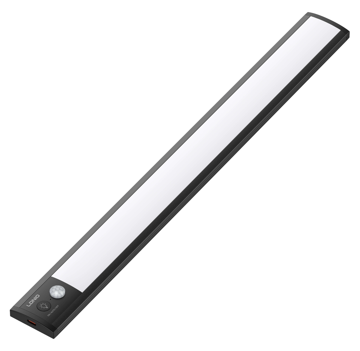 LDNIO LED φωτιστικό τοίχου/ντουλάπας Y5 με αισθητήρα κίνησης, 410x42x14.5mm, μαύρο