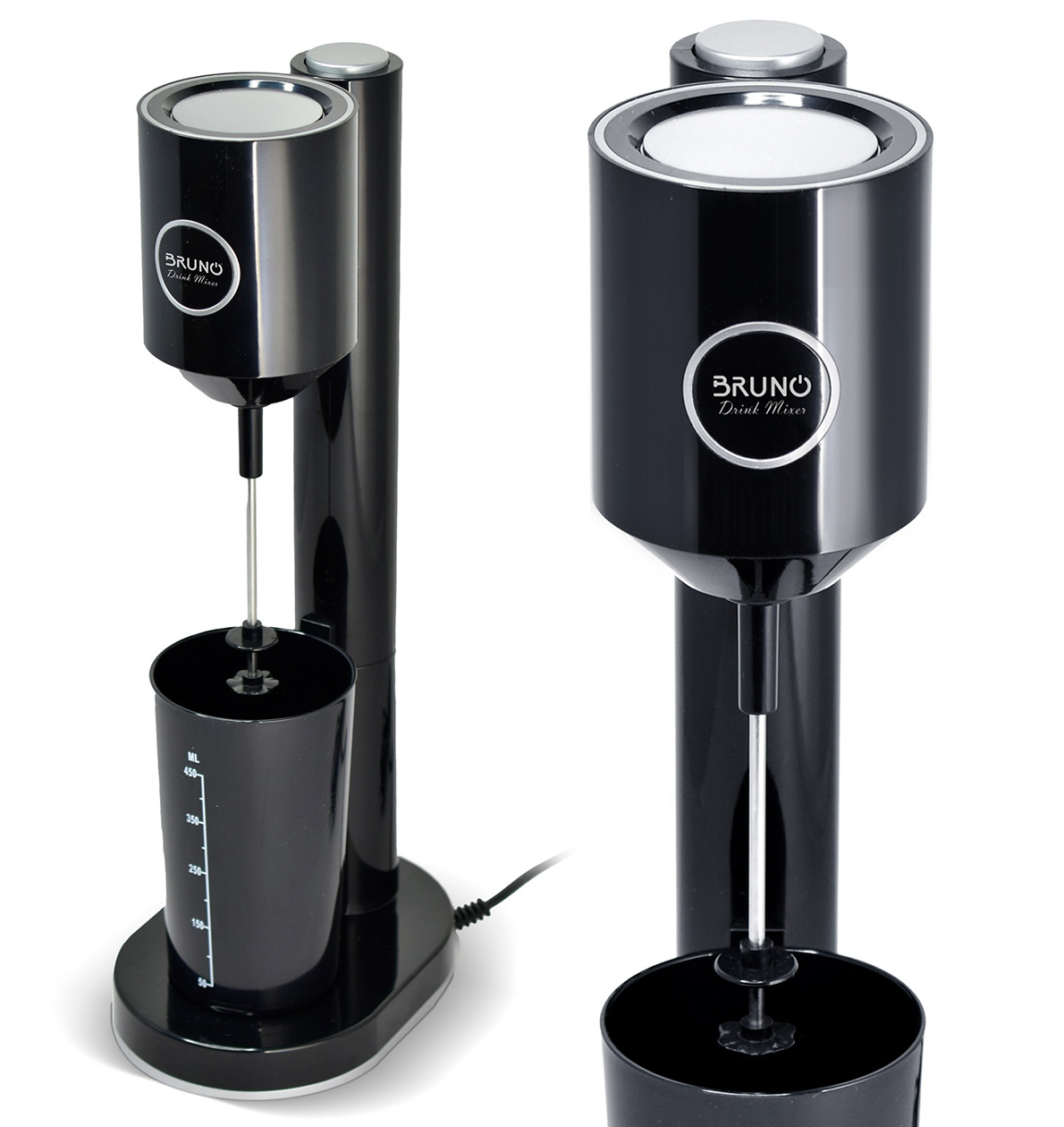 BRUNO μιξεράκι χειρός BRN-0090, 25W, καπάκι δοσομετρητής, λευκό