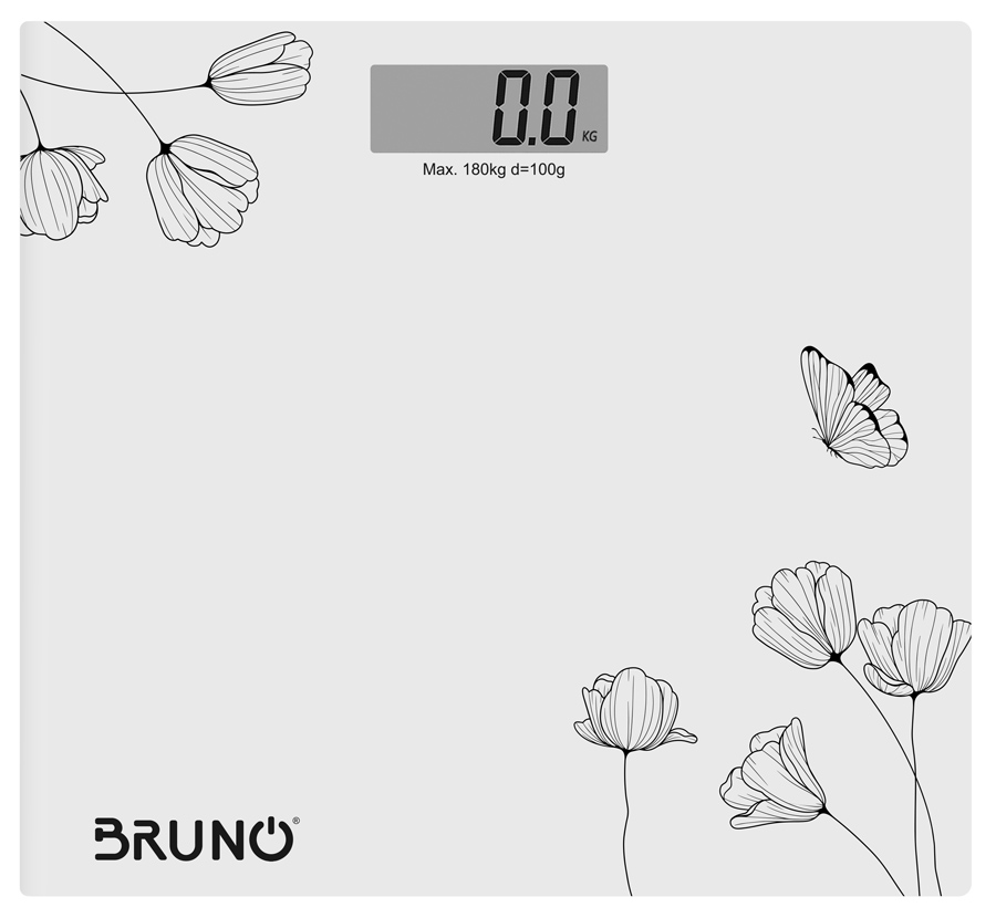 BRUNO ψηφιακή ζυγαριά BRN-0055, έως 180kg, λευκή