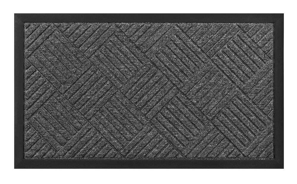 HOME USE πατάκι εισόδου HUH-0212, αντιολισθητικό, 60x40cm, 5mm πάχος, γκρι
