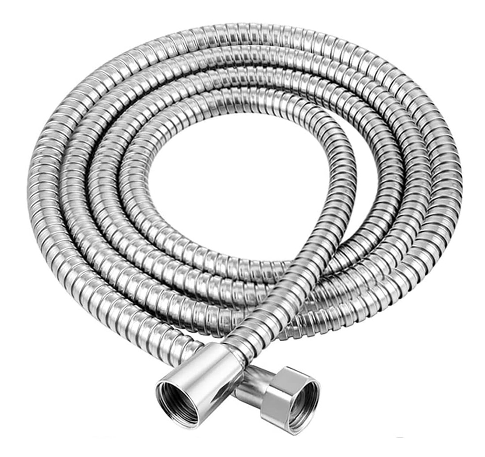 BRUNO σπιράλ ντους BRN-0244, ανοξείδωτο ατσάλι, 250g, 1.5m, ασημί