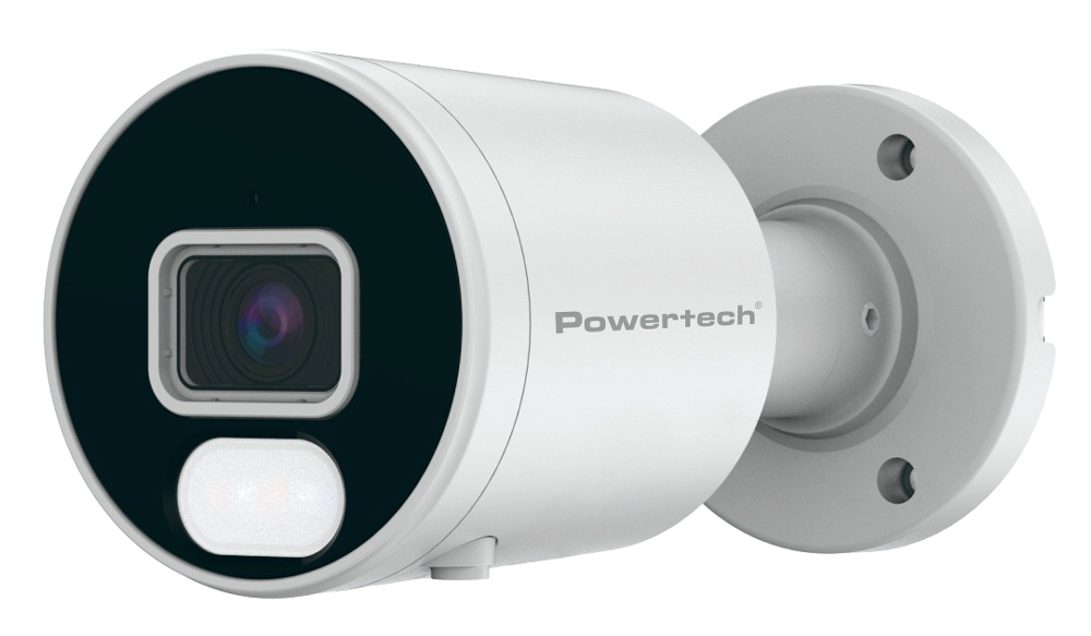 POWERTECH IP κάμερα PT-1592 με μικρόφωνο & Full Color λειτουργία, 4MP, 2.8mm, PoE, IP67