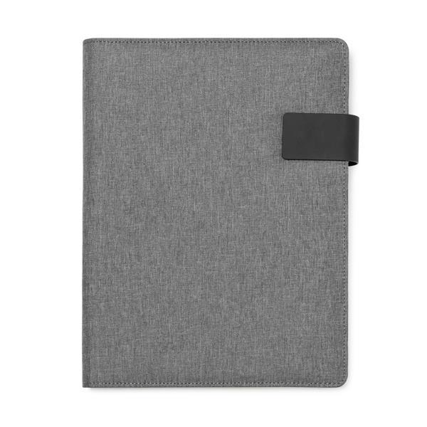 Portfolio Α4 Υ31x24,5εκ. γκρι με μαγνητικό κούμπωμα