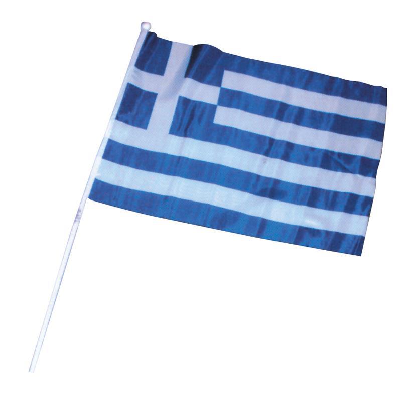 Ελληνικό σημαιάκι από συνθετικό ύφασμα 30x45εκ. (ΠΑΚ25)