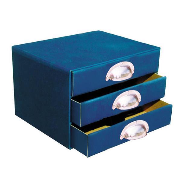 Next συρταριέρα 3συρτ. classic μπλε - μεταλ. λαβές Y21x22x23εκ.