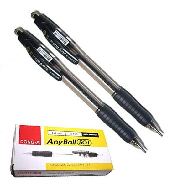 Dong-a στυλό anyball μαύρο 1.4mm (ΠΑΚ12)