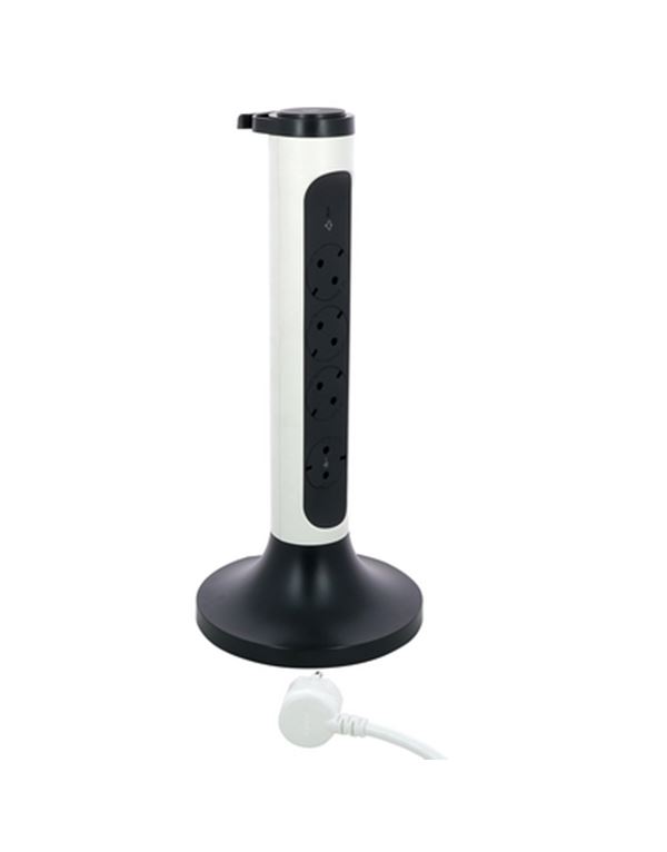Legrand SurgeArrest 4 Outlets 2m Cable Tower White