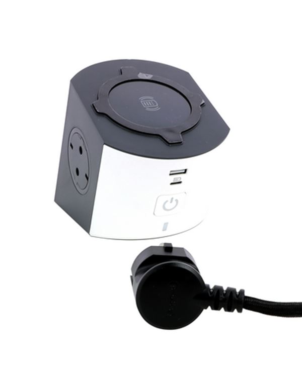 Legrand SurgeArrest 2 Outlets 2m Cable Corner White/Grey