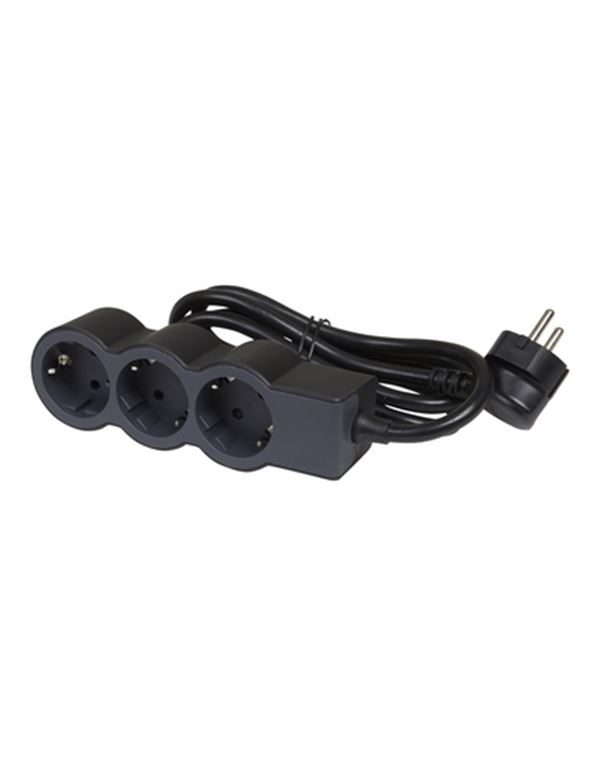 Legrand SurgeArrest 3 Outlets 5m Cable Black/Grey