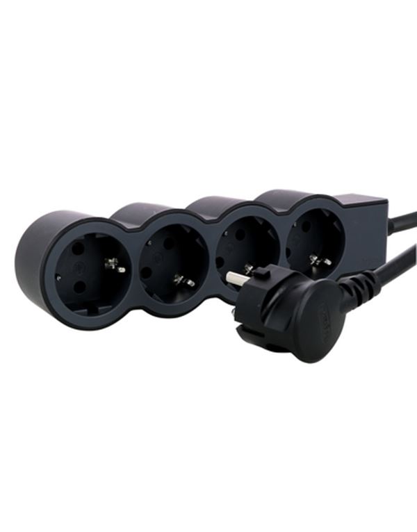 Legrand SurgeArrest 4 Outlets 5m Cable Black/Grey