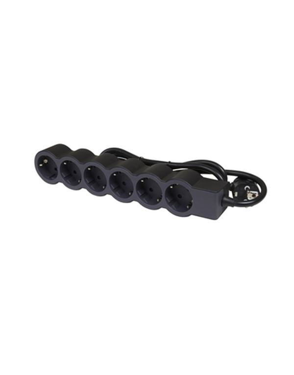 Legrand SurgeArrest 6 Outlets 3m Cable Black/Grey