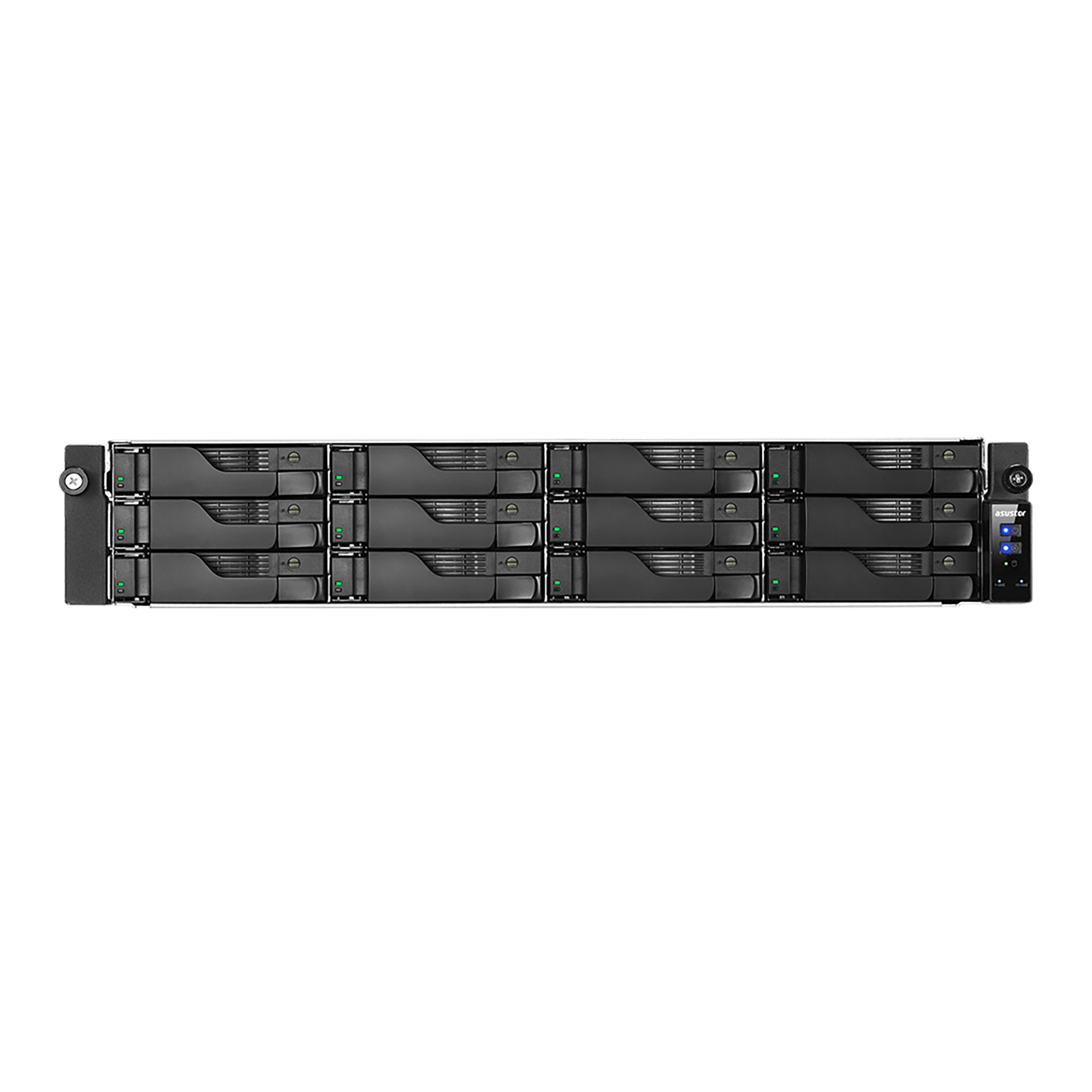 ASUSTOR NAS LOCKERSTOR 12RD AS6512RD RACK 2U 12-BAY 3,5''/Intel Atom C3538 Quad-Core/8GB DDR5/2x 2.5GbE, 2x1GbE Port