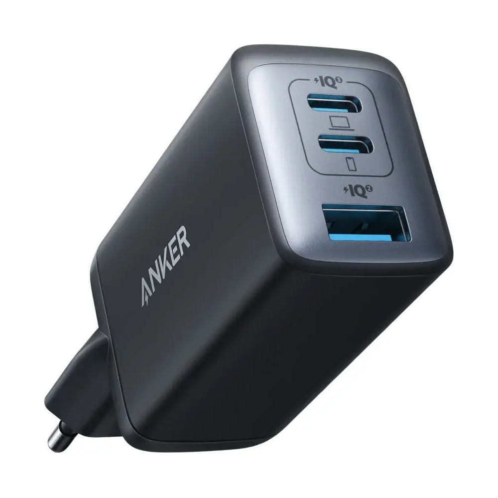 Anker Wall Charger Nano 65W 2xUSB-C, 1xUSBA, Grey