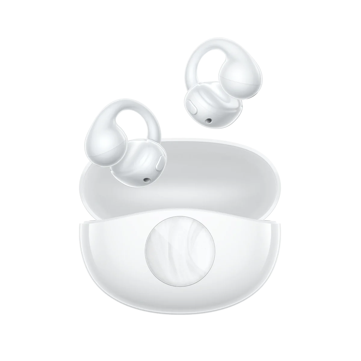 QCY Crossky C50i White (CT12) Hi Rez LDAC Open Ear Earclip, BT 6.0, IPX5 waterproof, 42h