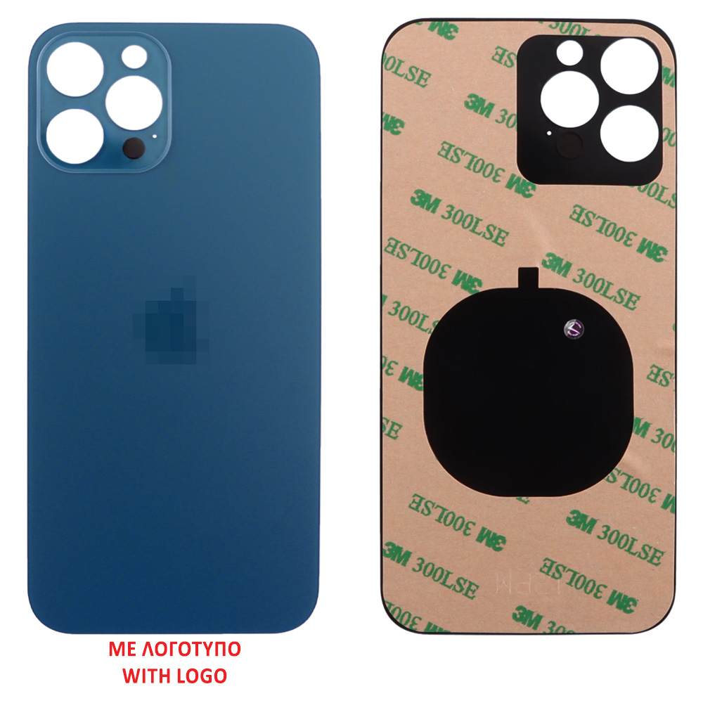 FOR IPHONE 12 PRO MAX BATTERY COVER + 3M STICKER BLUE 3P OR