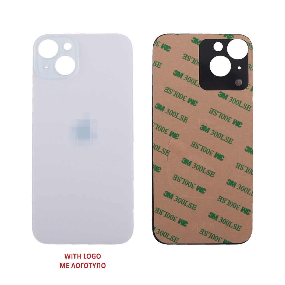 FOR IPHONE 15 BATTERY COVER + 3M STICKER BLUE 3P OR