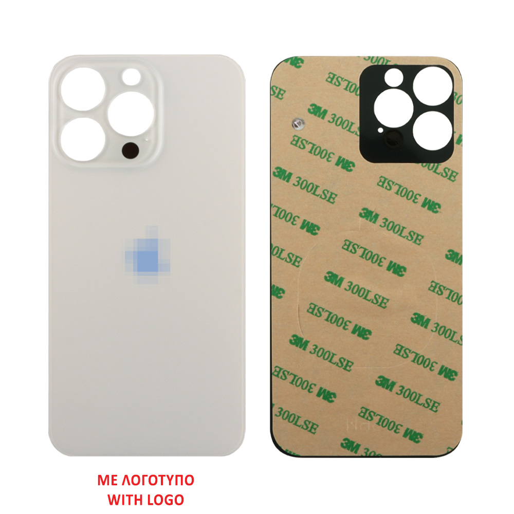 FOR IPHONE 13 PRO BATTERY COVER + 3M STICKER SILVER ORIGINAL SERVICE PACK