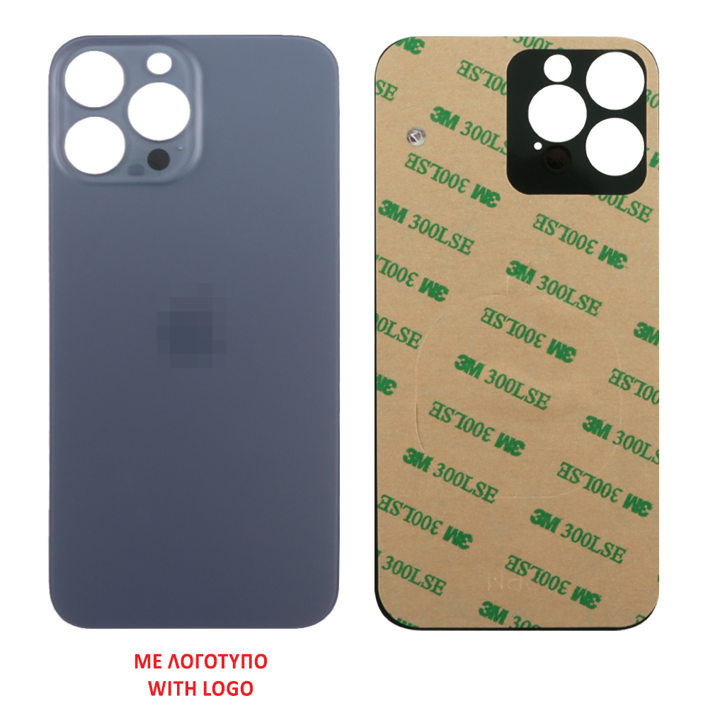 FOR IPHONE 13 PRO MAX BATTERY COVER + 3M STICKER BLUE ORIGINAL SERVICE PACK