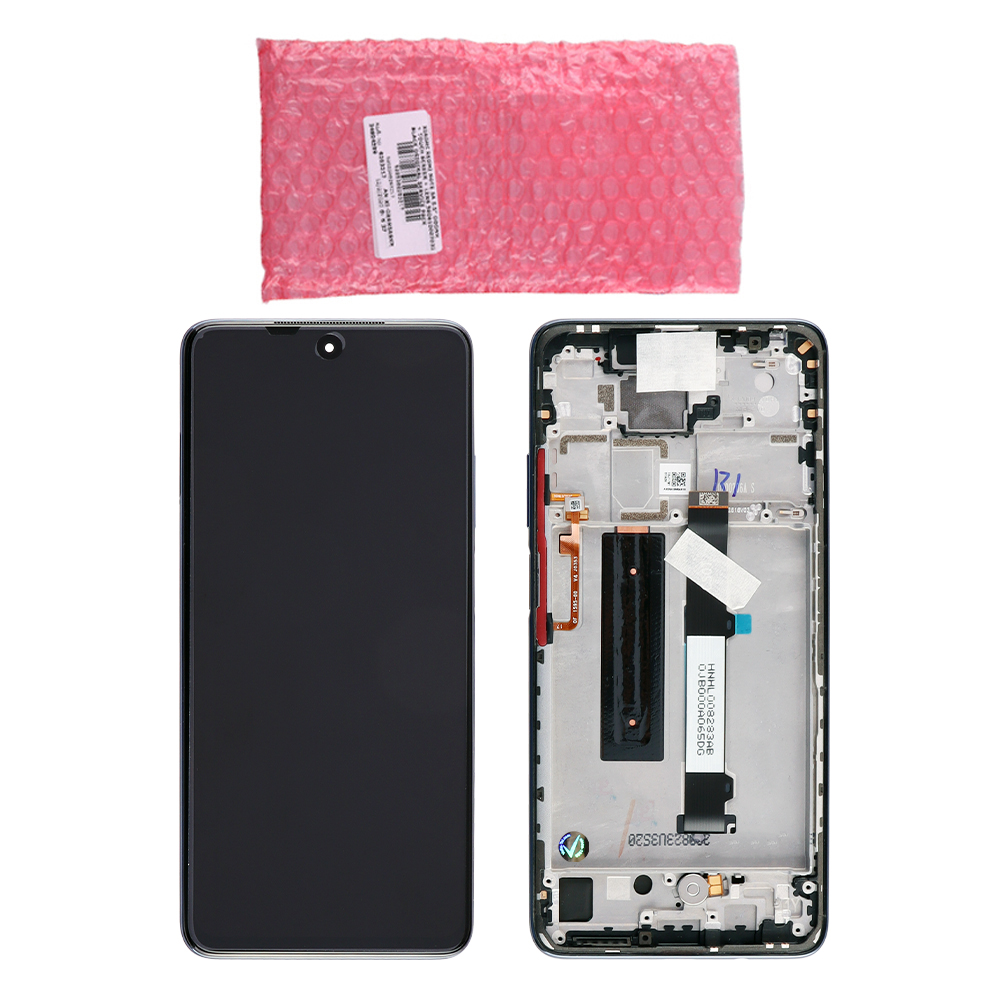 XIAOMI MI 10T LITE 5G/REDMI NOTE 9 PRO 5G ΟΘΟΝΗ IPS + TOUCH SCREEN + LENS + FRAME 5600040J1700 BLACK ORIGINAL SERVICE PACK