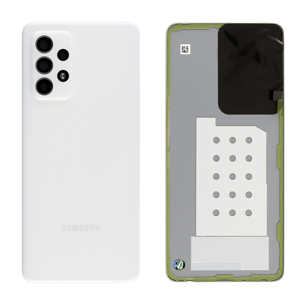SAMSUNG A52 4G A525/A52 5G A526 BATTERY COVER + CAMERA LENS ΜΕ ΑΥΤΟΚΟΛΛΗΤΗ ΤΑΙΝΙΑ ΑΔΙΑΒΡΟΧΟΠΟΙΗΣΗΣ WHITE 3P OR