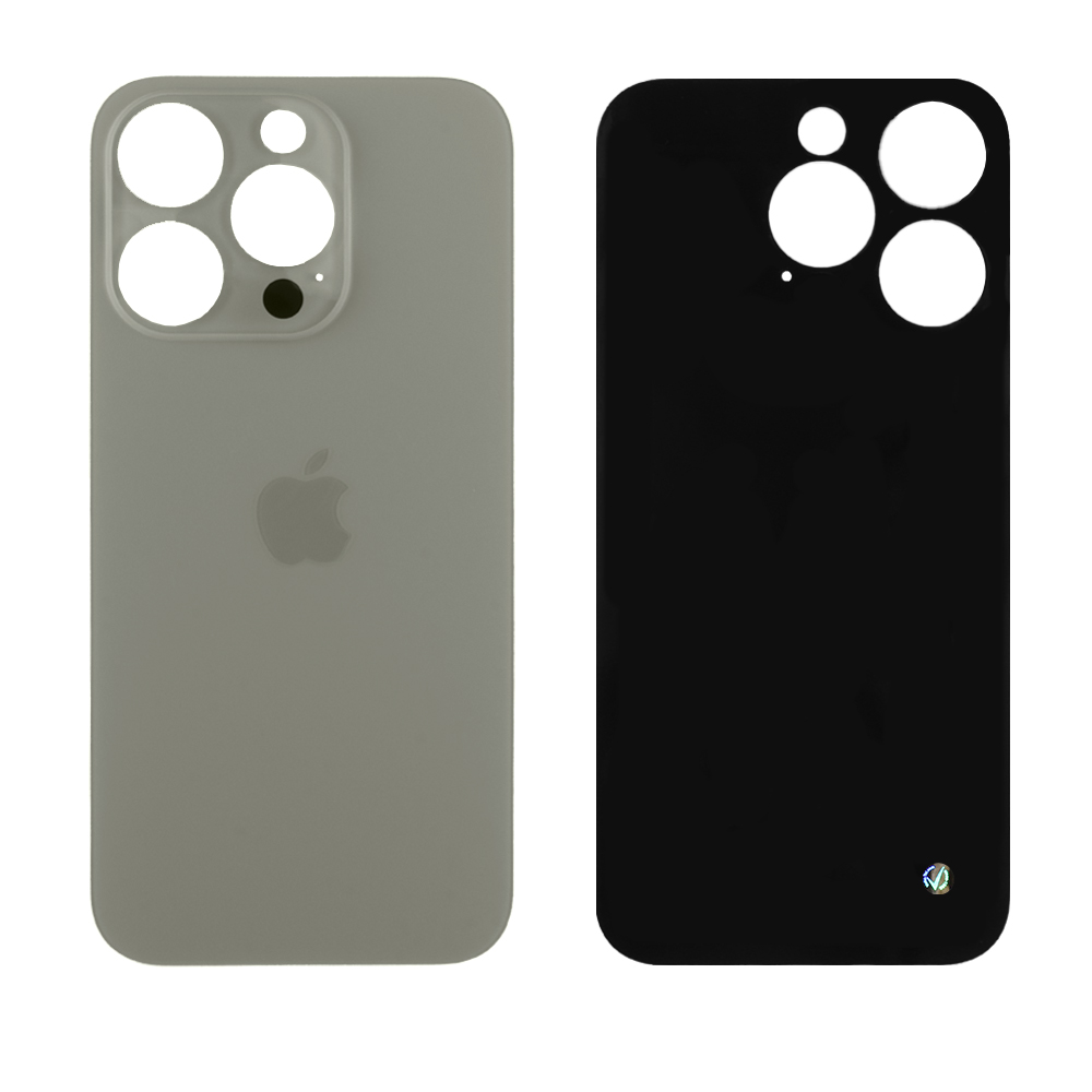 FOR IPHONE 15 PRO BATTERY COVER TITANIUM NATURAL