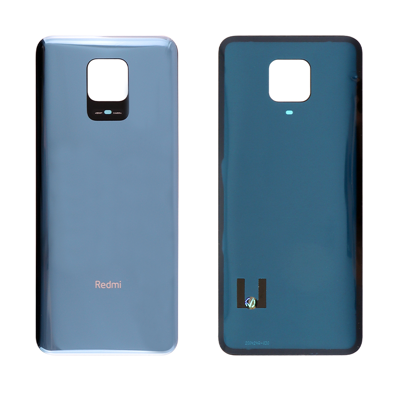 XIAOMI REDMI NOTE 9 PRO BATTERY COVER + ΑΥΤΟΚΟΛΛΗΤΗ ΤΑΙΝΙΑ ΑΔΙΑΒΡΟΧΟΠΟΙΗΣΗΣ GREY 3P OR