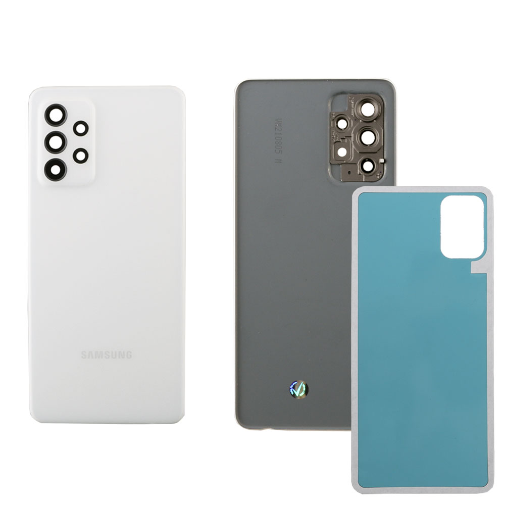 SAMSUNG A52s A528 BATTERY COVER + CAMERA LENS + ΦΙΛΜ ΑΔΙΑΒΡΟΧΟΠΟΙΗΣΗΣ WHITE 3P OR