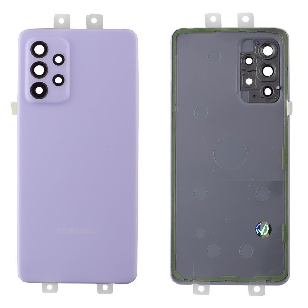 SAMSUNG A52s A528 BATTERY COVER + ΦΙΛΜ ΑΔΙΑΒΡΟΧΟΠΟΙΗΣΗΣ VIOLET 3P OR
