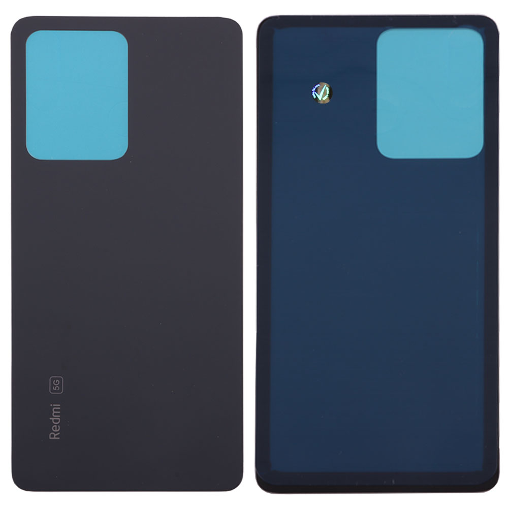 XIAOMI REDMI NOTE 12 PRO 5G BATTERY COVER + ΑΥΤΟΚΟΛΛΗΤΗ ΤΑΙΝΙΑ ΑΔΙΑΒΡΟΧΟΠΟΙΗΣΗΣ BLACK 3P OR