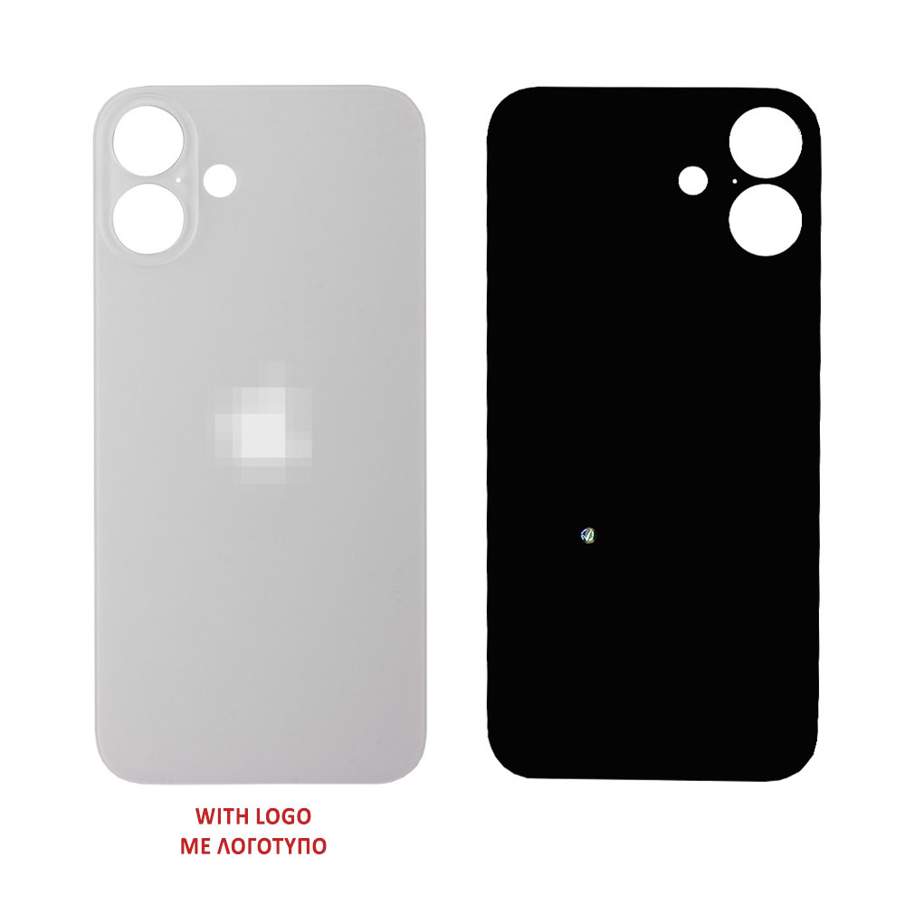 FOR IPHONE 16 PLUS BATTERY COVER WHITE 3P OR