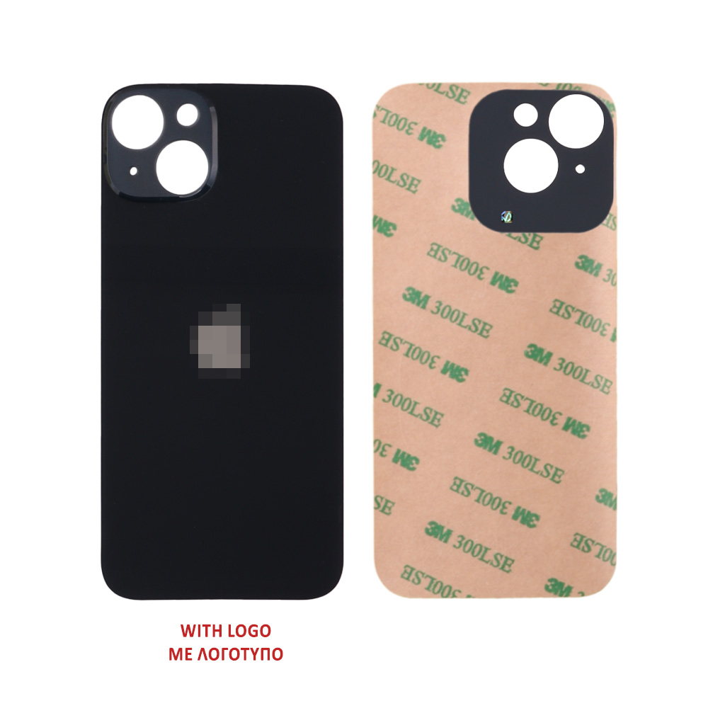 FOR IPHONE 14 PLUS BATTERY COVER + ΑΥΤΟΚΟΛΛΗΤΗ ΤΑΙΝΙΑ ΑΔΙΑΒΡΟΧΟΠΟΙΗΣΗΣ BLACK