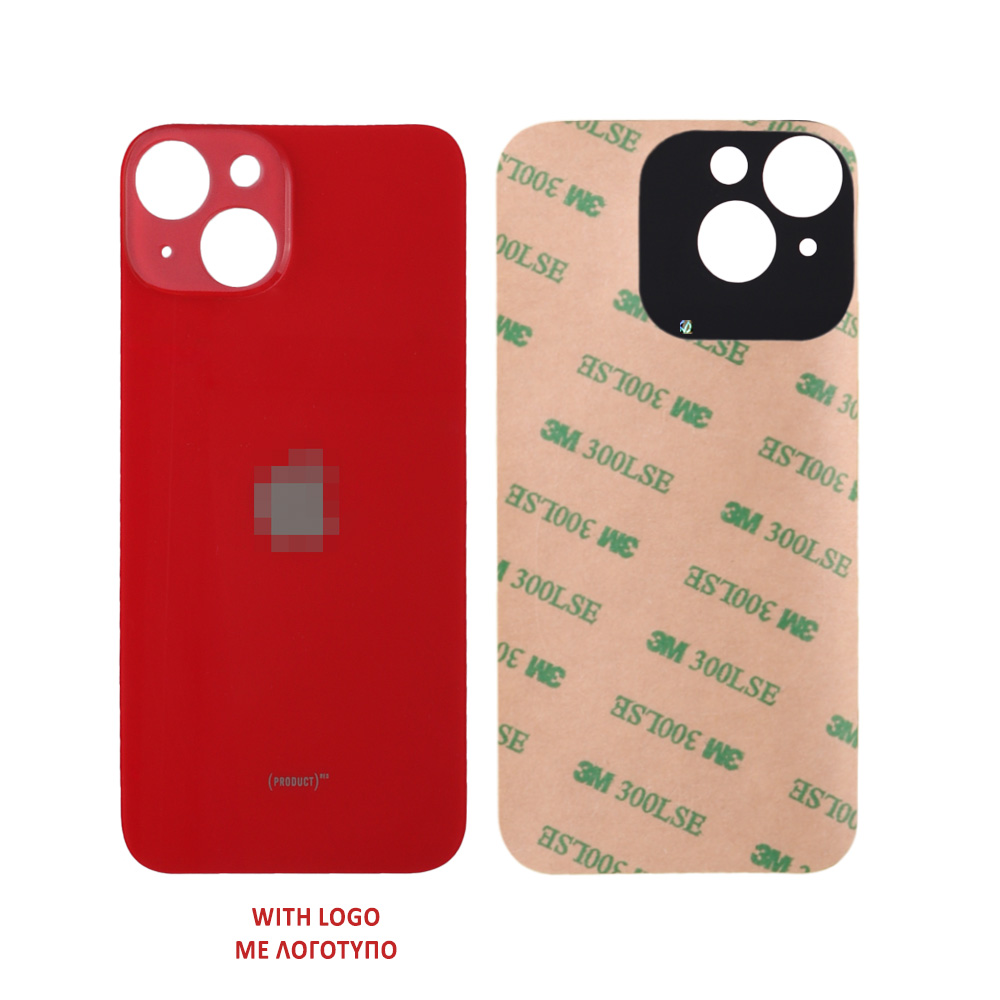 FOR IPHONE 14 BATTERY COVER + ΑΥΤΟΚΟΛΛΗΤΗ ΤΑΙΝΙΑ ΑΔΙΑΒΡΟΧΟΠΟΙΗΣΗΣ RED