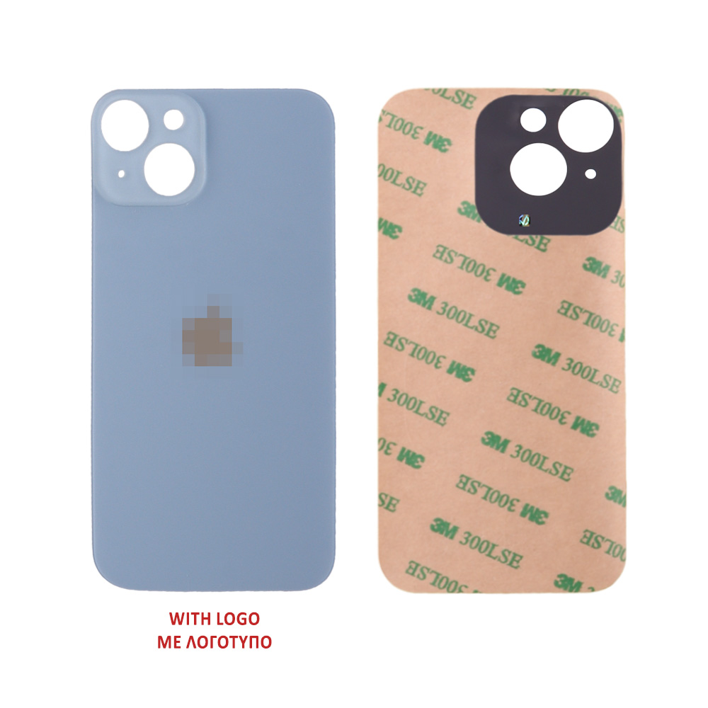 FOR IPHONE 14 BATTERY COVER + ΑΥΤΟΚΟΛΛΗΤΗ ΤΑΙΝΙΑ ΑΔΙΑΒΡΟΧΟΠΟΙΗΣΗΣ BLUE