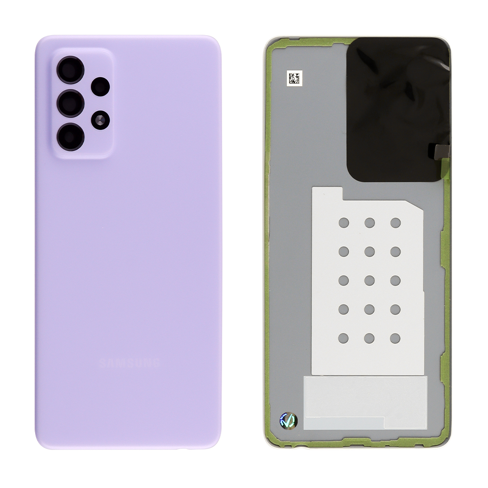 SAMSUNG A52 4G A525/A52 5G A526 BATTERY COVER + CAMERA LENS ΜΕ ΑΥΤΟΚΟΛΛΗΤΗ ΤΑΙΝΙΑ ΑΔΙΑΒΡΟΧΟΠΟΙΗΣΗΣ PURPLE 3P OR