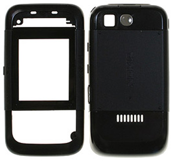 NOKIA 5200 BLACK BACK-FRONT COVER ORIGINAL SERVICE PACK