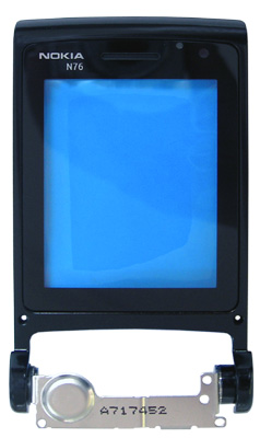 NOKIA N76 BLACK FRONT +(ΕΣΩΤΕΡΙΚΟ ΤΖΑΜΑΚΙ) 3P OR